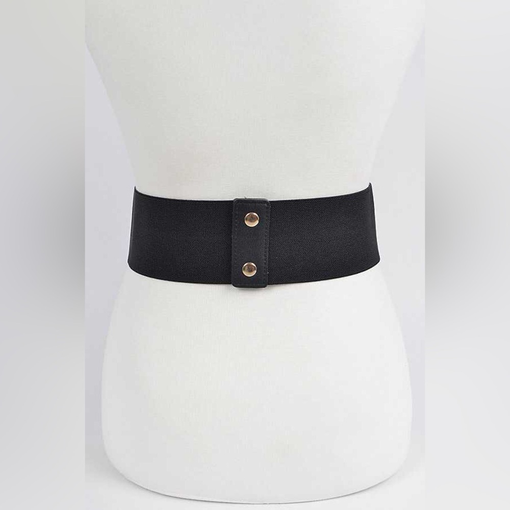 Black Vintage Wide Waist Leather Harness Corset Statement Belt - Picture 6 of 7